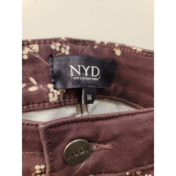 NYDJ Purple Floral Jeans - Picture 3 of 7